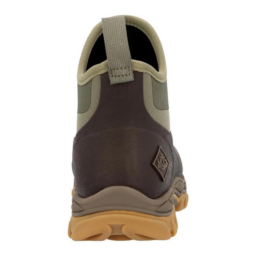 【スノーシューズ、ブーツ】(マックブーツ) Muck Boots レディース Arctic Sport II アンクルブーツ 婦人靴 アウトドア ブーツ FS9423 (ダークブラウ ゴムひも★送料込