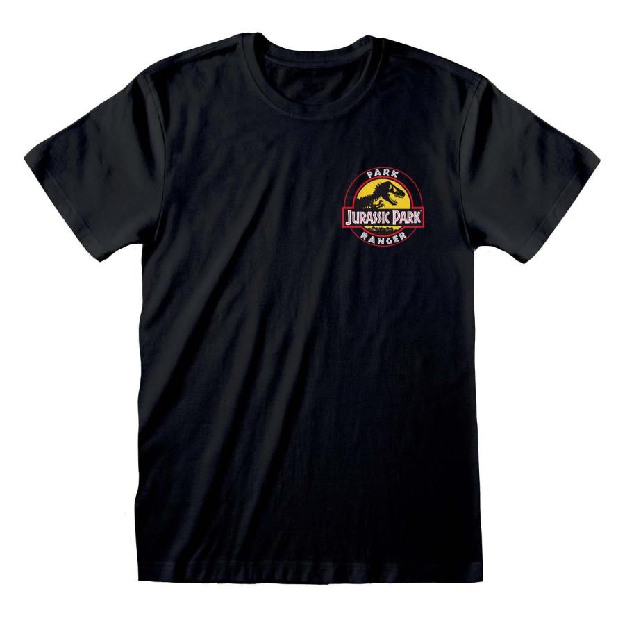(ジュラシック・パーク) Jurassic Park オフィシャル商品 メンズ Park Ranger Tシャツ 半袖 トップス HE477 (ブラック)｜pertemba｜03