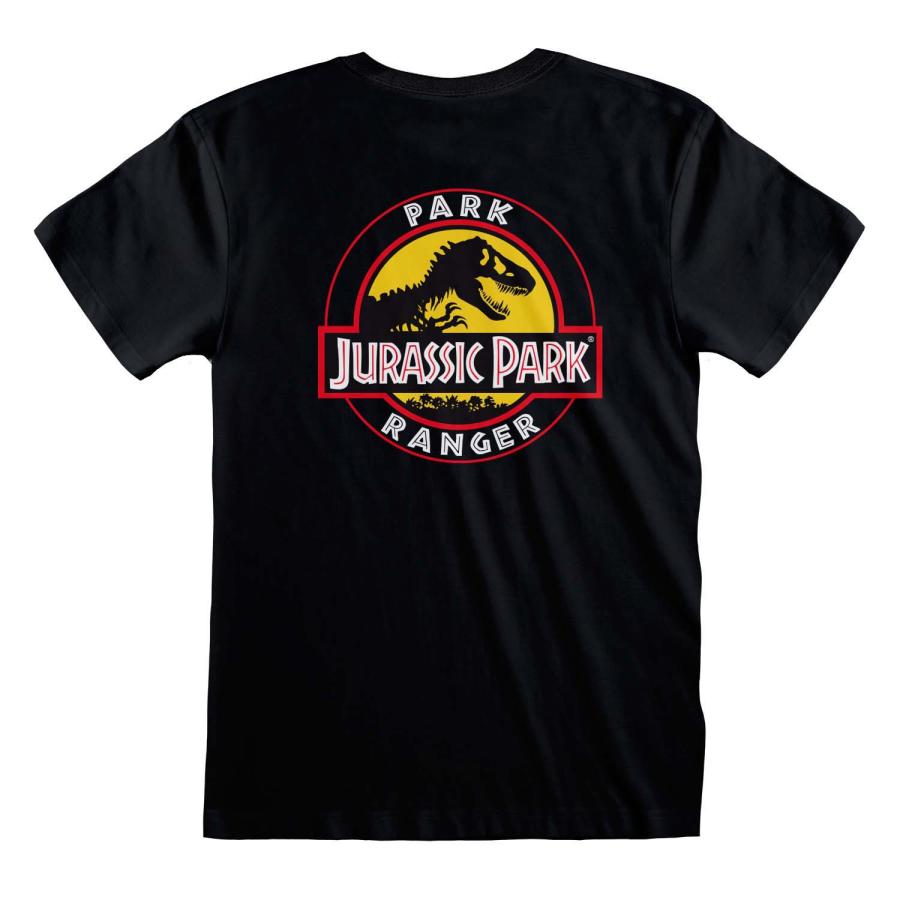 (ジュラシック・パーク) Jurassic Park オフィシャル商品 メンズ Park Ranger Tシャツ 半袖 トップス HE477 (ブラック)｜pertemba｜04