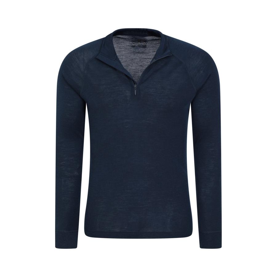 (マウンテン・ウェアハウス) Mountain Warehouse メンズ Merino II ベースレイヤートップ アンダー インナー MW521 (ネイ_3