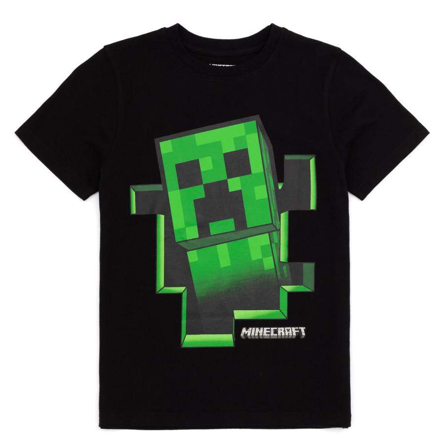 (マインクラフト) Minecraft オフィシャル商品 キッズ・子供 ボーイズ Creeper インサイド Tシャツ 半袖 カットソー ...