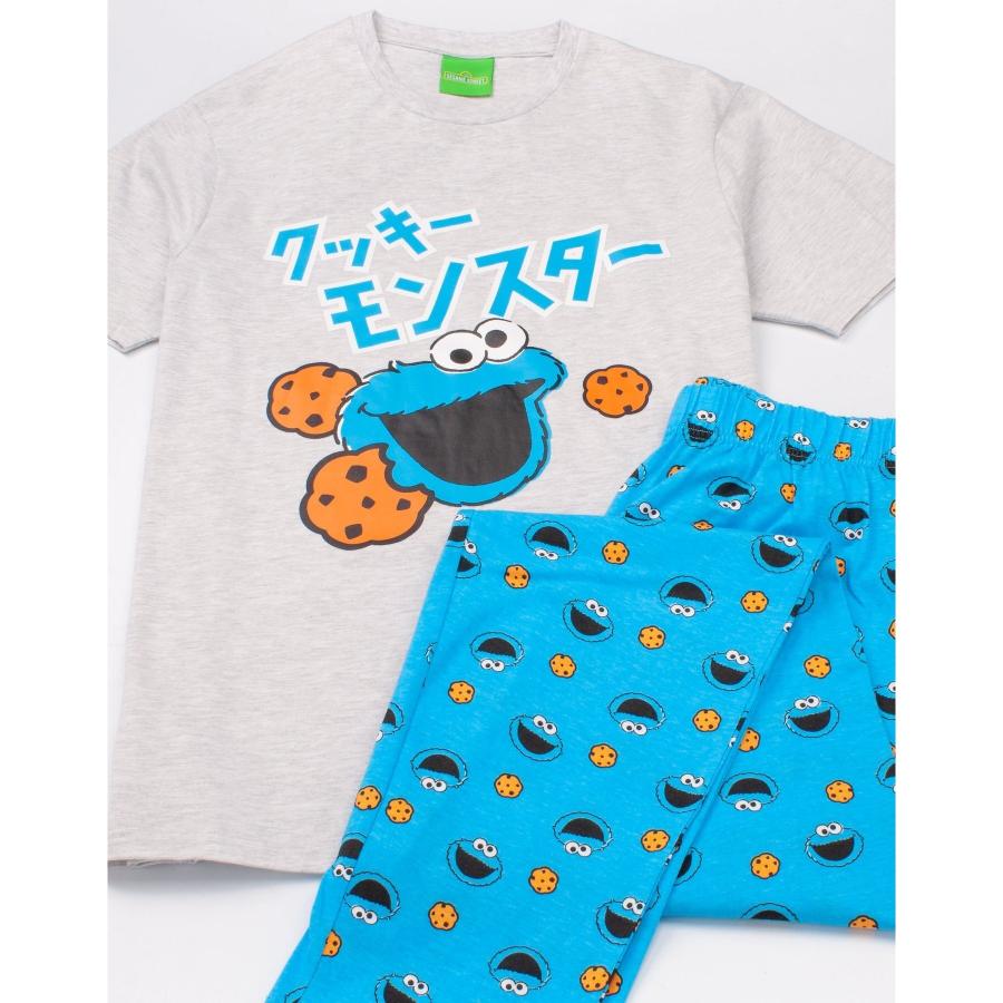 セサミストリート クッキーモンスター パジャマ 110〜120 新品未使用未開封 セサミストリート) Sesame Street オフィシャル商品 メンズ クッキー