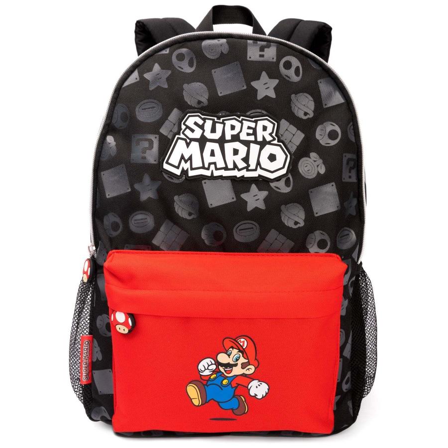 スーパーマリオブラザーズ) Super Mario オフィシャル商品 全面柄  