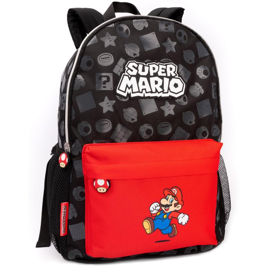 スーパーマリオブラザーズ) Super Mario オフィシャル商品 全面柄