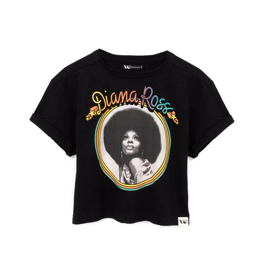 ダイアナ・ロス) Diana Ross オフィシャル商品 レディース クロップ T