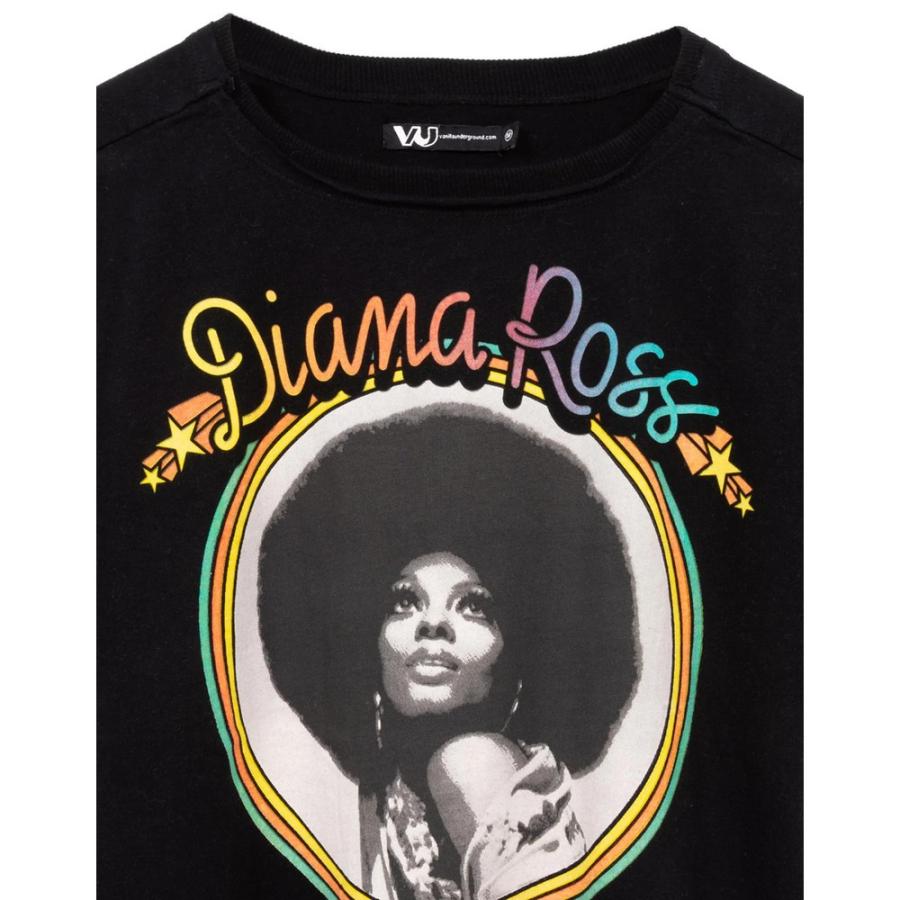 ダイアナ・ロス) Diana Ross オフィシャル商品 レディース クロップ T