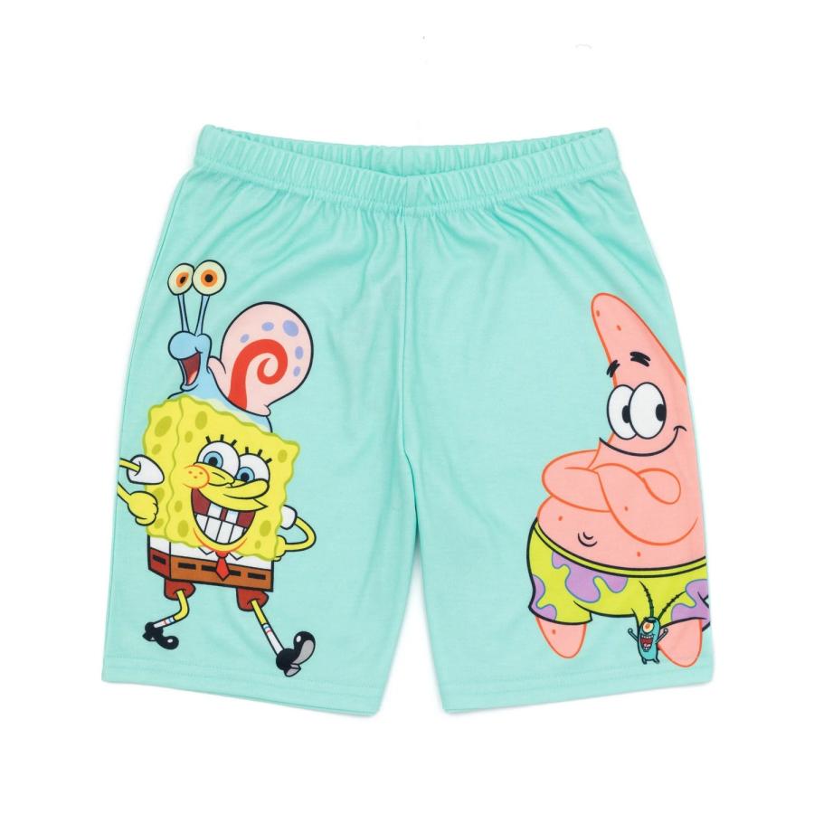 (スポンジ・ボブ) SpongeBob SquarePants オフィシャル商品 キッズ・子供 パジャマ 半袖 半ズボン 上下セット NS7553 (｜pertemba｜03