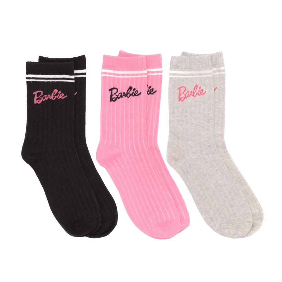 バービー) Barbie オフィシャル商品 レディース 靴下 ソックス セット