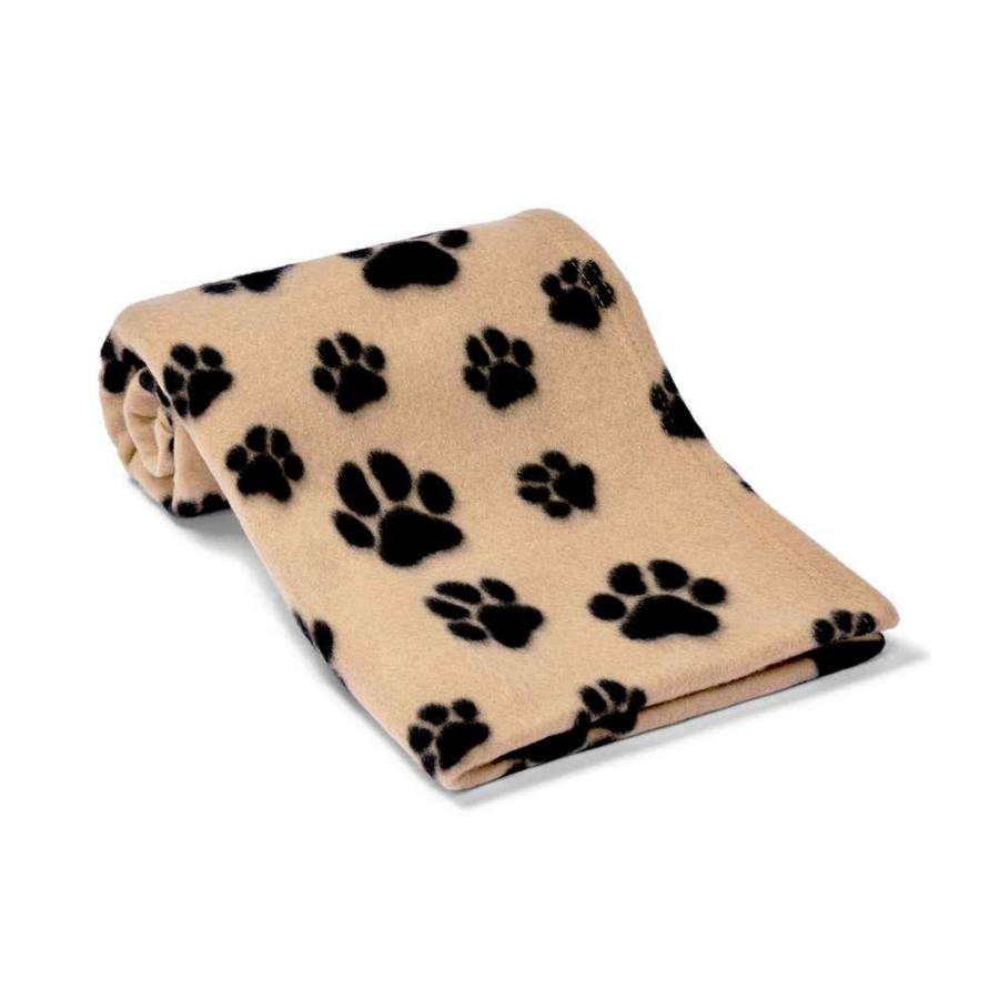 犬用フリース毛布 犬の足跡模様 犬用フリース毛布 犬の足跡模様