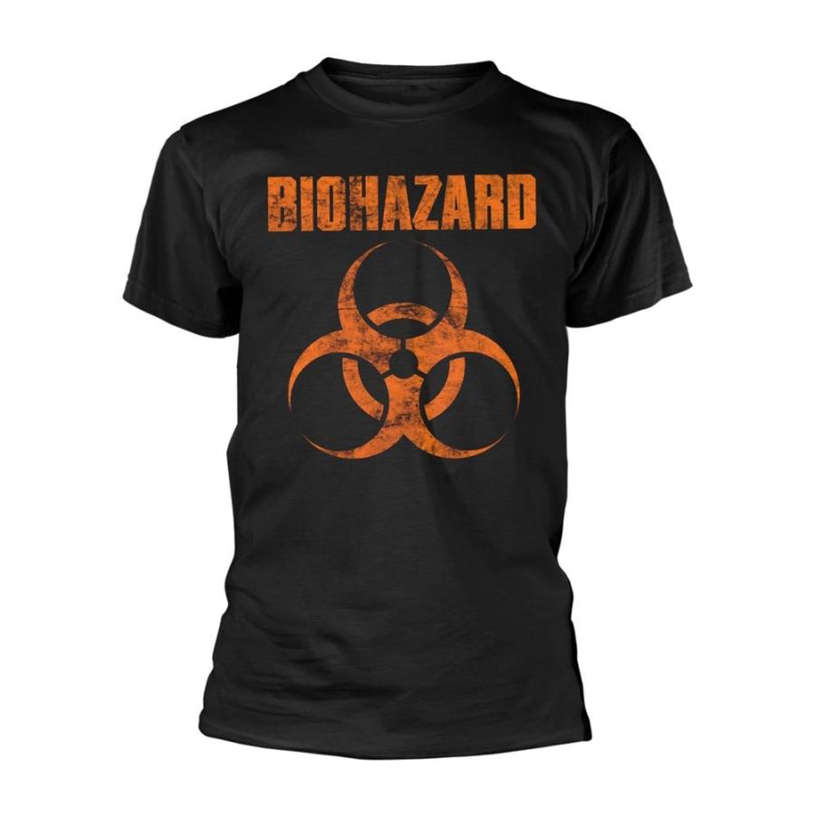 バイオハザード　M&O Knits XL 黒 Tシャツ バイオハザード) Biohazard オフィシャル商品 ユニセックス ロゴ T