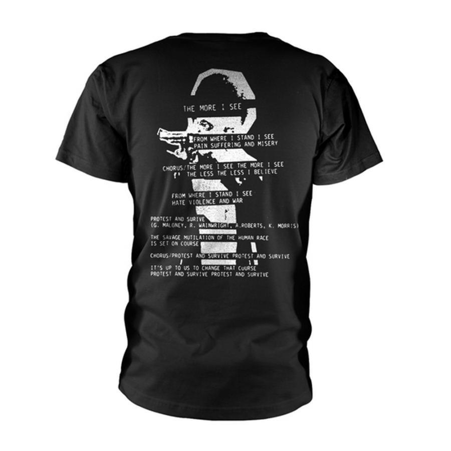 (ディスチャージ) Discharge オフィシャル商品 ユニセックス The More I See Tシャツ 半袖 トップス PH3485 (ブラック) |  | 01
