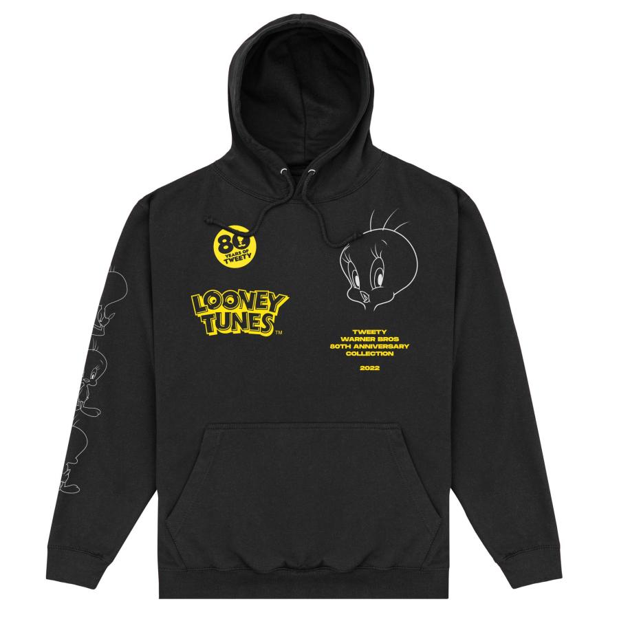 トゥイーティー) Tweety オフィシャル商品 ユニセックス 80th パーカー 