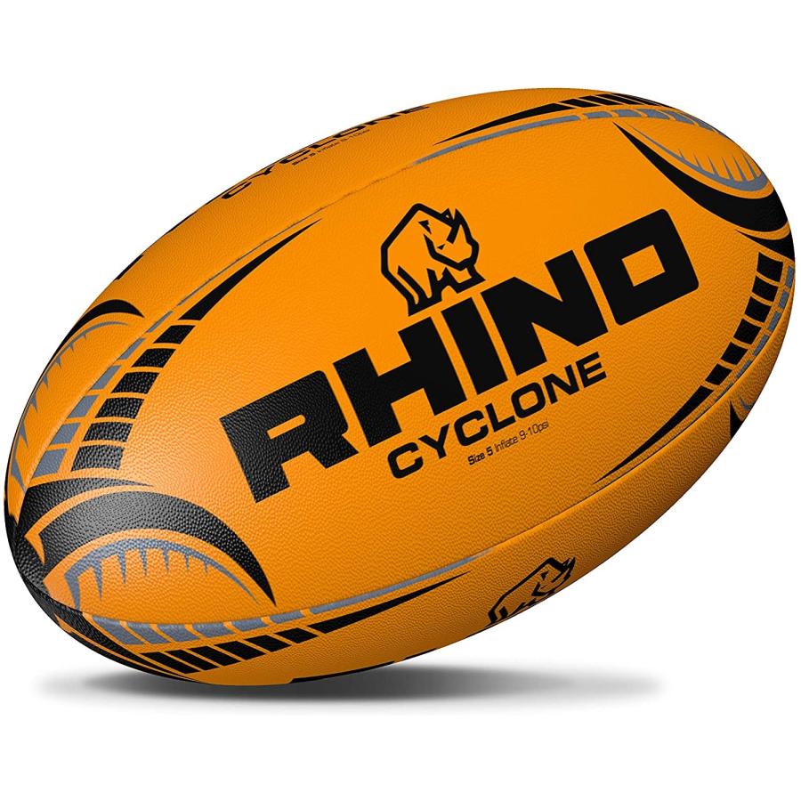 ライノー) Rhino Cyclone ラグビーボール RD1451 (蛍光オレンジ