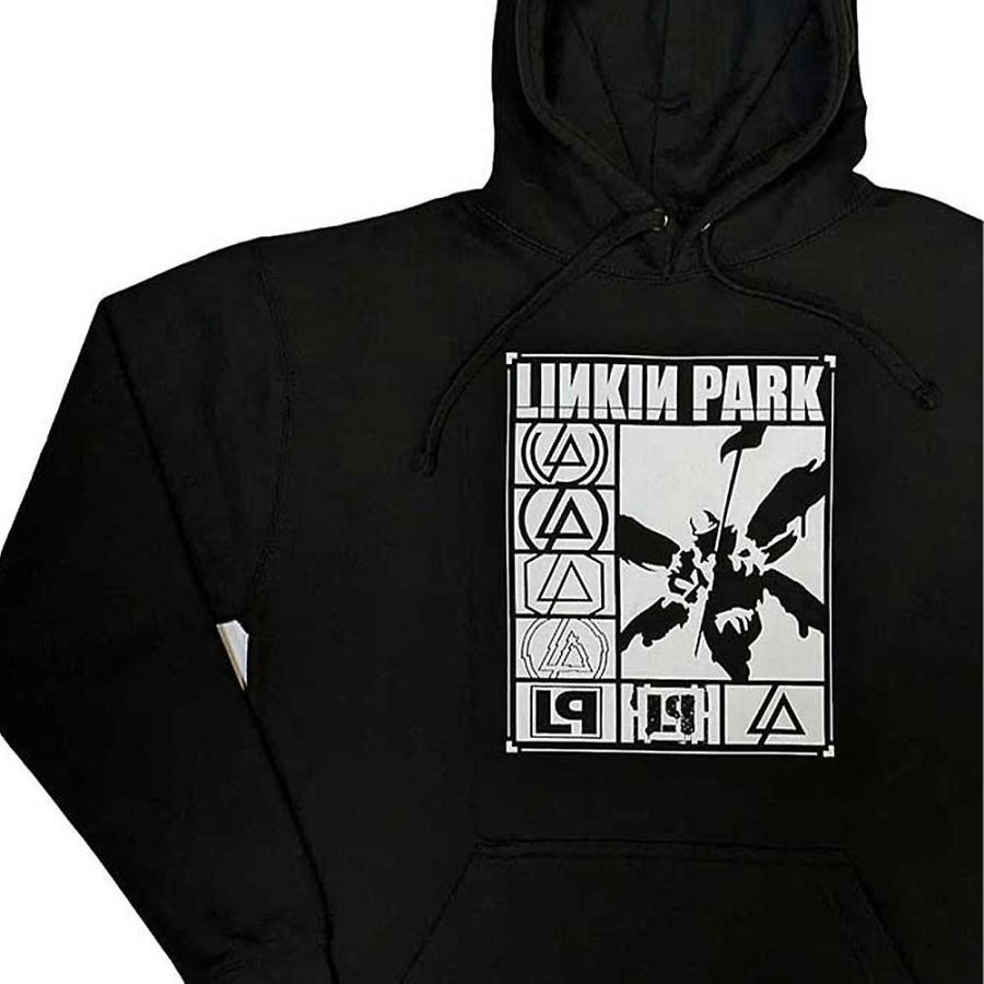 (リンキン・パーク) Linkin Park オフィシャル商品 ユニセックス Rectangle パーカー ロゴ フード付き トレーナー RO10｜pertemba｜03