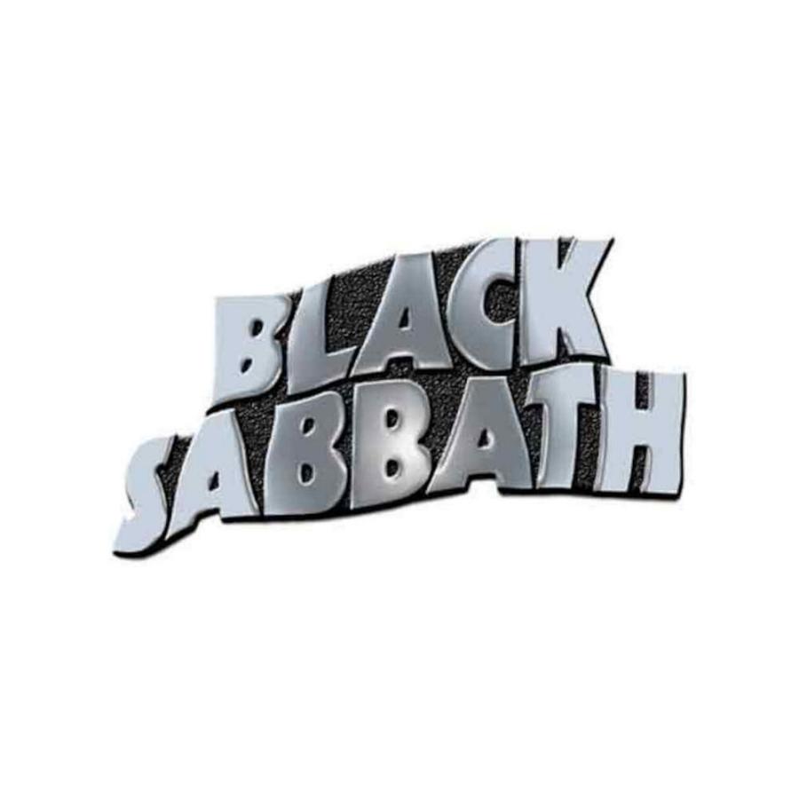 ブラック・サバス) Black Sabbath オフィシャル商品 Wavy ロゴ バッジ