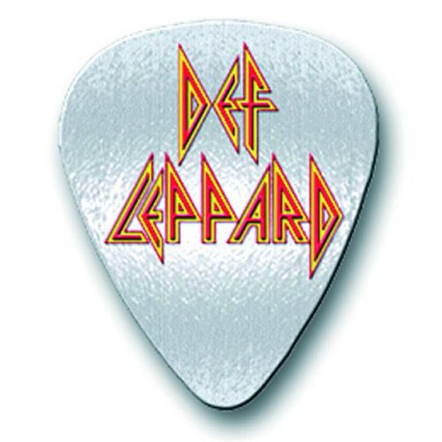 デフ・レパード) Def Leppard オフィシャル商品 ピック型 ロゴ バッジ