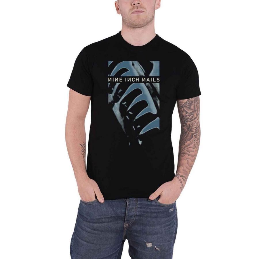 Nine Inch Nails Maglietta Uomo Con Logo Pretty Hate Machine – T-shirt Ufficiale Della Band, Colore Nero - 4