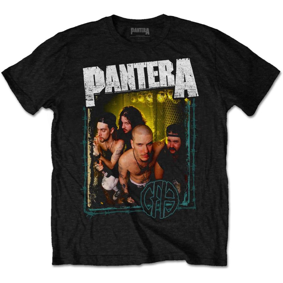 (パンテラ) Pantera オフィシャル商品 ユニセックス Barbed Tシャツ コットン 半袖 トップス RO2872 (ブラック)