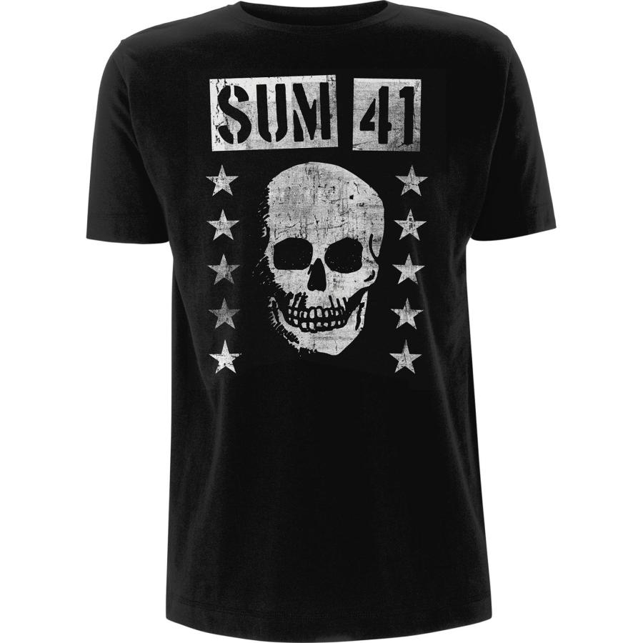 SUM 41 スカルプリント Tシャツ Lサイズ サム・フォーティーワン) Sum 41 オフィシャル商品 ユニセックス