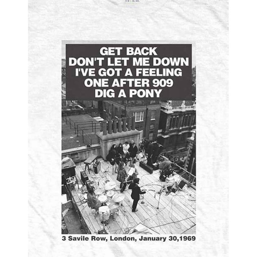 (ザ・ビートルズ) The Beatles オフィシャル商品 ユニセックス Rooftop Songs Tシャツ コットン 半袖 トップス RO4230 (ホ｜pertemba｜03