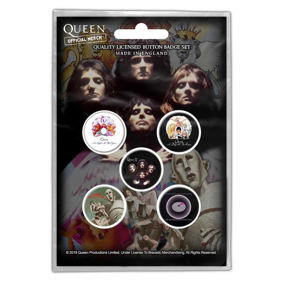 クイーン) Queen オフィシャル商品 アルバム バッジ 缶バッジ セット
