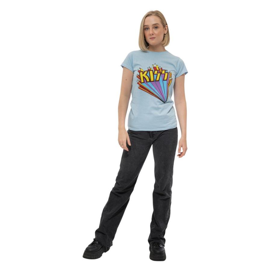 トップス @kiss キッス) Kiss オフィシャル商品 レディース Stars Tシャツ 半袖