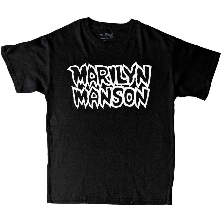 Marilyn Manson マリリン マンソン/Tシャツ/両目プリント/M 美品 MARILYN MANSON マリリンマンソン Tシャツ 両面プリント 黒