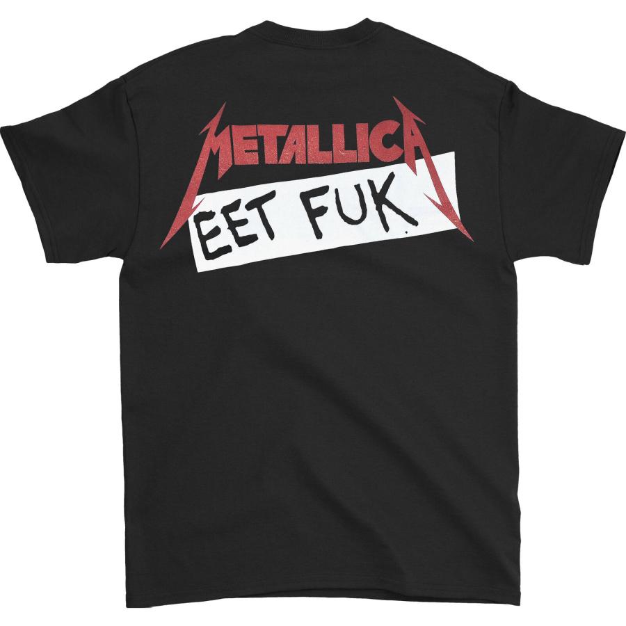 (メタリカ) Metallica オフィシャル商品 ユニセックス Eet Fuk Tシャツ バックプリント 半袖 トップス RO914 (ブラック｜pertemba｜02