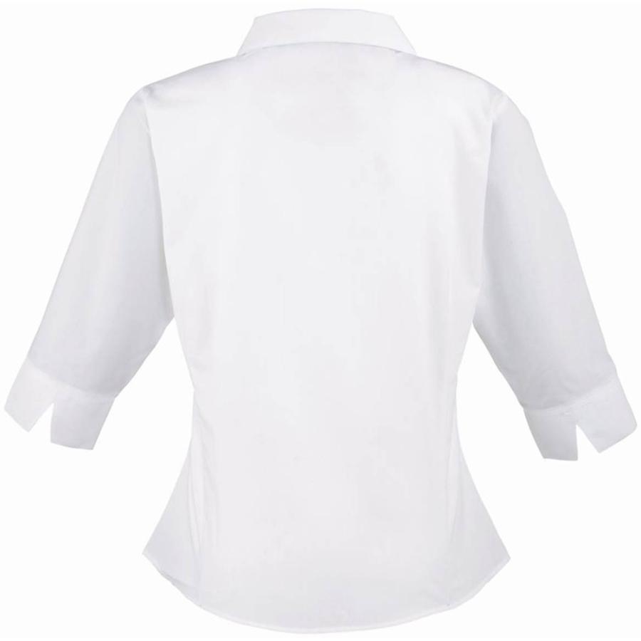 (プレミエ) Premier レディース 無地 七分袖 ポプリンブラウス ワイシャツ ワークシャツ ビジネスシャツ トップ｜pertemba｜02