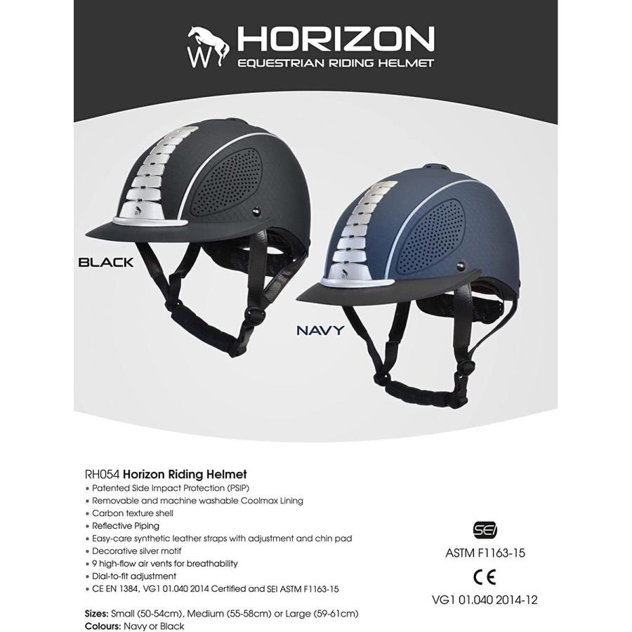 (ウィテカー) Whitaker Horizon ライディングハット ヘルメット 乗馬 ホースライディング TL4978 (ブラック)｜pertemba｜03