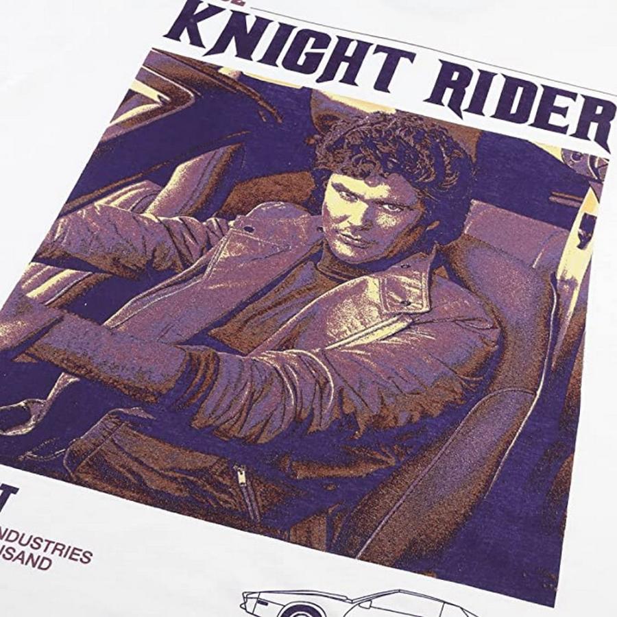 (ナイトライダー) Knight Rider オフィシャル商品 メンズ 1982 Tシャツ 半袖 トップス TV1066 (ホワイト)｜pertemba｜03