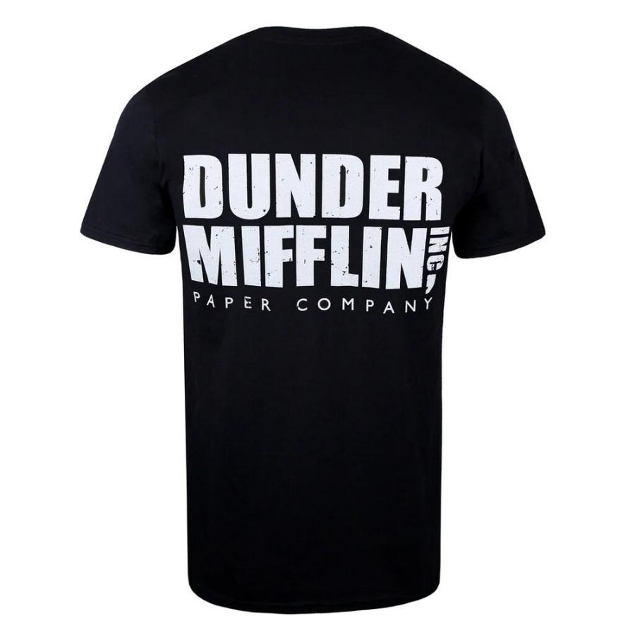 (ジ・オフィス) The Office オフィシャル商品 メンズ Dunder Mifflin Tシャツ 半袖 トップス TV1146 (ブラック)｜pertemba｜02