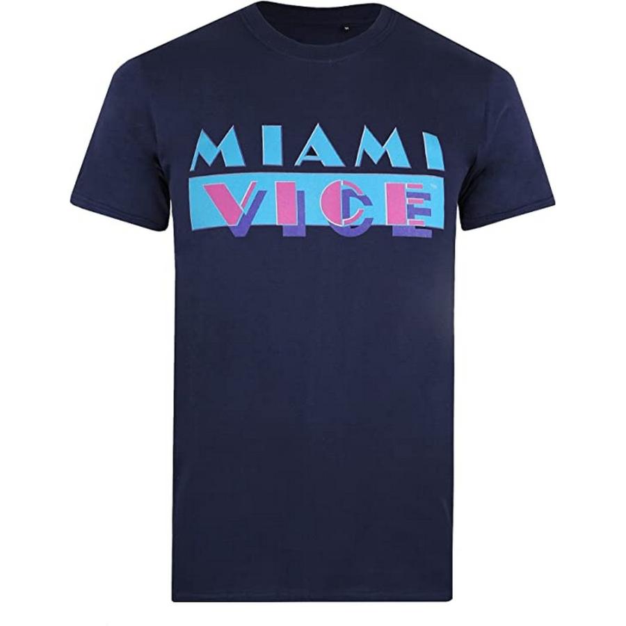特捜刑事マイアミ・バイス) Miami Vice オフィシャル商品 メンズ ロゴ 