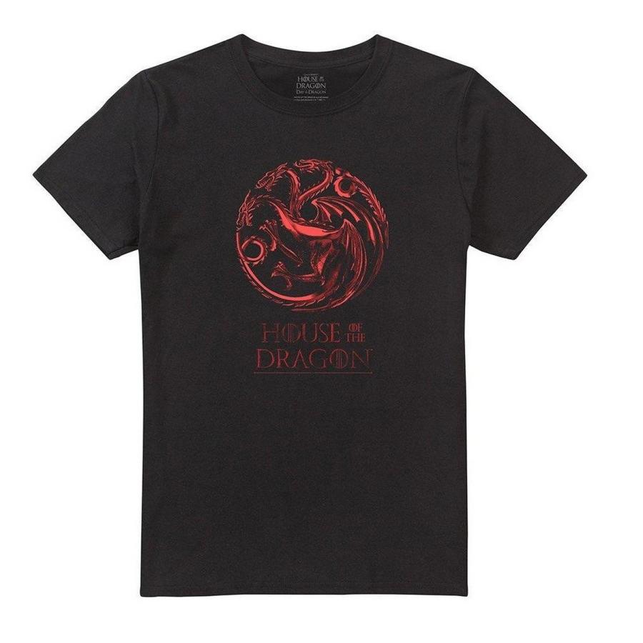 (ハウス・オブ・ザ・ドラゴン) House Of The Dragon オフィシャル商品 メンズ Fire & Blood Tシャツ 半袖
