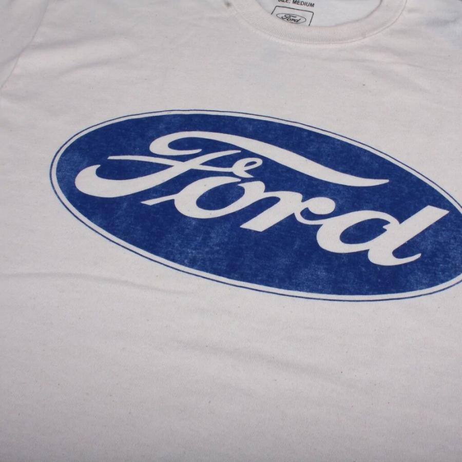 (フォード) Ford オフィシャル商品 メンズ ロゴ コットン 半袖 Tシャツ トップス TV963 (ナチュラル) :uttv963 ...