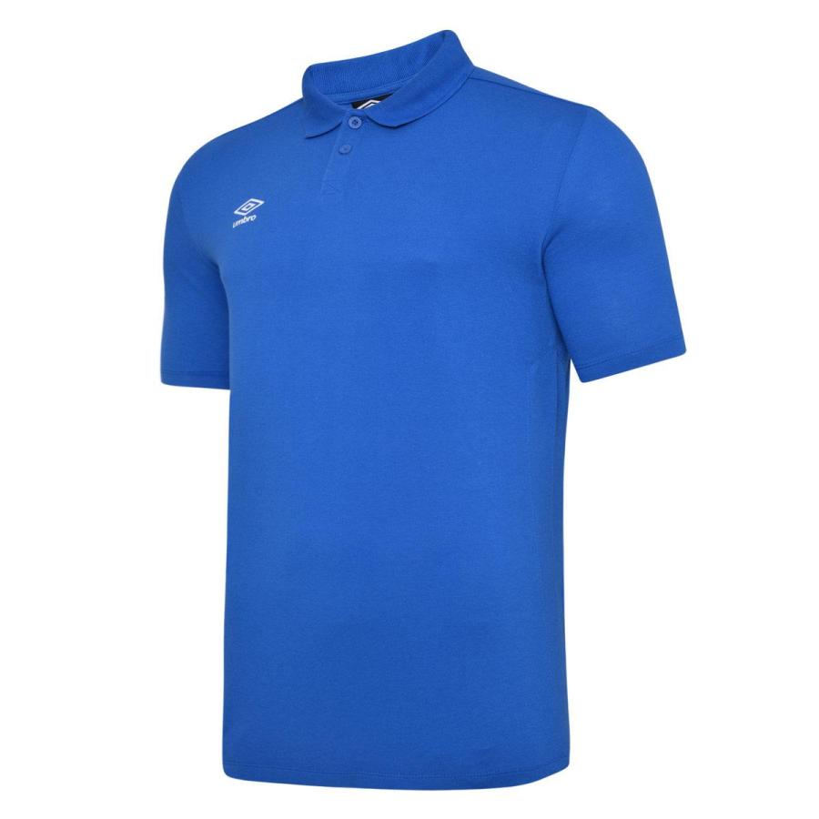 (アンブロ) Umbro メンズ Essential ポロシャツ 半袖 トップ シャツ UO263 (ロイヤルブルー/ホワイト)｜pertemba｜02