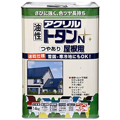 ニッペ　ペンキ　塗料　アクリルトタンN屋根用　14kg　ビクトリアンレッド　油性　つやあり　屋外　日本製　4976124129797