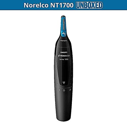 Philips Norelcoシリーズ 1000 ノーズトリマー NT1700 鼻、耳、眉毛用ヘアトリミング ProtecTubeテクノロジー&超精密でシ Philips ノーズトリマー NT1700 鼻 耳