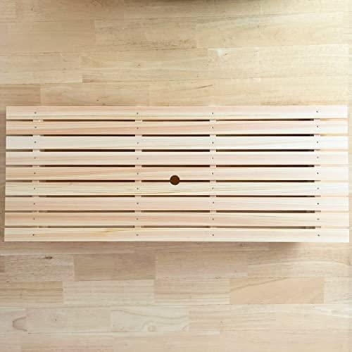 中古品 ヤマコー 日本製 桧 ネタ箱 傾斜型 目皿・ステンレスバット付 (長) 69.2×29.5×20.5cm 業務用 木製 白木 35626 【Z9415605437】(33852円)