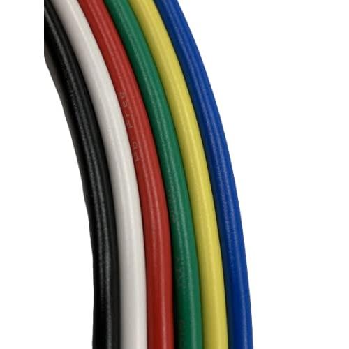 材料、部品 電線 KIVケーブル 3.5sq （黒白赤緑黄青セット） 600V 
