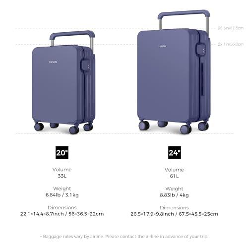 25【新品未使用】 [TUPLUS] スーツケース 超軽量 大型 キャリーケース 機内持込 耐衝撃 キャリーバッグ 静音 ８輪 旅行 ビジネス 出 【AAA6284246275】(22594円)