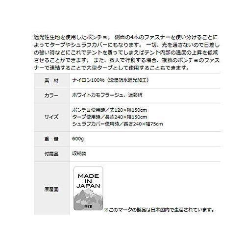 アンアクター(迷彩ポンチョ) グリーンカモ GKP02 