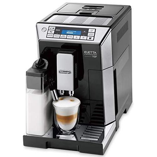 デロンギ(DeLonghi) ?コンパクト全自動コーヒーメーカー エレッタ 自動カフェラテ・カプチーノ機能 ラテメニュー7種  ブラック ECAM45760B