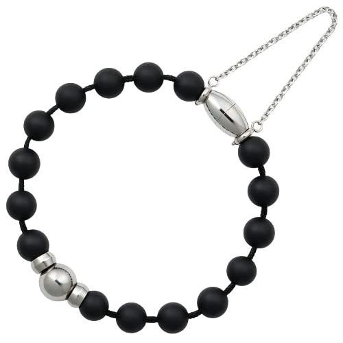 ソウルジュエリー 念珠ブレスレット防水フロストオニキスLサイズ