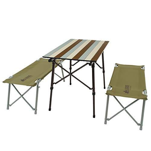 ロゴス(LOGOS) LOGOS Life オートレッグベンチテーブルセット4(ヴィンテージ) 73188002