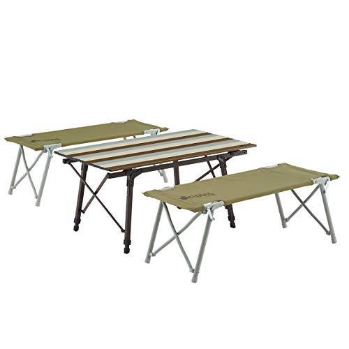 ロゴス(LOGOS) LOGOS Life オートレッグベンチテーブルセット4(ヴィンテージ) 73188002 約 LOGOS テーブル ベンチ