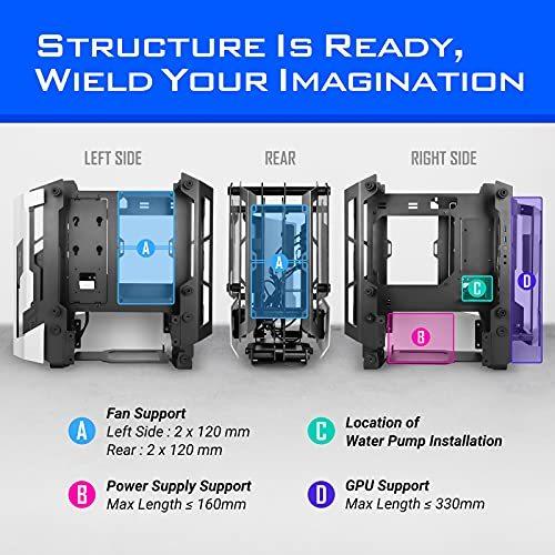 【日本未発売】 Antec Striker 強化ガラス搭載オープンフレームITX対応PCケース 【3262103531】(18773円)