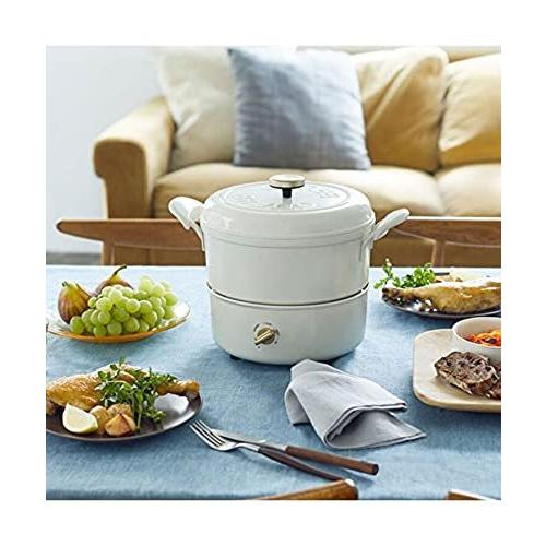BRUNO ブルーノ マルチグリルポット ホワイト White 白 おしゃれ かわいい これ1台 蓋 ふた付き 温度調節 洗いやすい 3人 4人用 揚げ物 フライ BOE065-WH