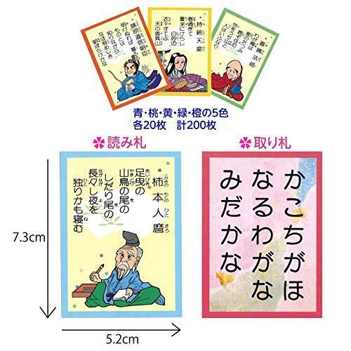 五色百人一首クラスセット(生徒30名用) 五色百人一首