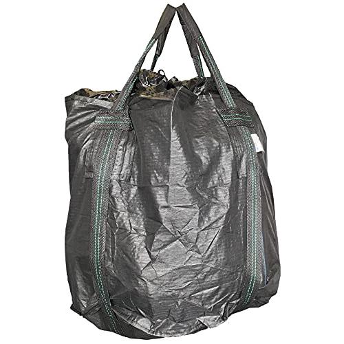 [モリリン] フレコンバック 10枚入 直径110×高さ110cm (耐候年数:3年) (耐荷重:2t) (丸型) (排出口無し) (反転ベルト有り) ブラック GTB-3BA 